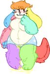  alpha_channel andromorph animate_inanimate anthro blush bodily_fluids breasts canid canine canis clothing colorful genital_fluids intersex living_plushie low_res mammal omorashi overweight overweight_anthro pawpads peeing pillow_(tabooboos) pillowpetz plushie solo tabooboos trans_(lore) underwear urine watersports wet wet_clothing 