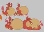  ambiguous_gender belly big_belly charmeleon feral fire flaming_tail hyper hyper_belly morbidly_obese morbidly_obese_ambiguous morbidly_obese_feral nintendo obese obese_ambiguous obese_feral open_mouth overweight overweight_ambiguous overweight_feral pok&eacute;mon pok&eacute;mon_(species) saphiros solo stuffing video_games weight_gain yawn 