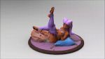  animated anthro bambookat breasts clothing disney female footwear genitals maid_marian nipples pillow pussy robin_hood_(disney) short_playtime socks solo turntable_(animation) 