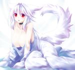  &lt;3 absurd_res animal_humanoid arm_support bed bed_sheet bedding big_breasts biped blush breasts canid canid_humanoid canine canine_humanoid collar collar_only eyelashes female fluffy fluffy_tail fox_humanoid fur furniture glistening glistening_body glistening_eyes glistening_skin hair hanging_breasts hi_res huge_breasts humanoid inner_ear_fluff light_skin long_hair looking_at_viewer mammal mammal_humanoid monotone_body monotone_fur monotone_hair nude on_bed open_mouth pinup pose pupils red_eyes sitting slit_pupils solo tenna1869 tuft under_covers white_body white_fur white_hair 