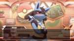  &lt;3 16:9 ambiguous_gender animated animated_png anthro black_body black_fur blue_body blue_fur blue_kerchief blue_neckerchief blush brick_wall cafe cake canid canine checkered_kerchief checkered_neckerchief chest_spike chest_tuft cup dialogue dialogue_box eevee english_text ethan_(pklucario) food fur furniture half-closed_eyes hand_spike head_tuft inner_ear_fluff inside kerchief lucario mammal narrowed_eyes neckerchief nintendo pattern_kerchief pattern_neckerchief plant pok&eacute;ball pok&eacute;mon pok&eacute;mon_(species) pokemon_cafe_mix red_eyes seyumei shaded short_playtime shrub snorlax solo spikes spikes_(anatomy) standing table tailwag tea_cup text tuft video_games white_kerchief white_neckerchief widescreen yellow_body yellow_fur 