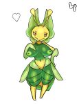  anthro arthropod breasts female hi_res leavanny lewdpen mature_female nintendo pok&eacute;mon pok&eacute;mon_(species) simple_background small_waist solo thick_thighs video_games white_background wide_hips 