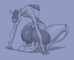  absurd_res anal arched_back armor big_breasts big_butt black_and_blue breasts butt butt_grab dancer_of_the_boreal_valley dark_souls duo female female_on_top female_penetrated fromsoftware hand_on_butt hi_res huge_butt human humanoid male male/female male_on_bottom male_penetrating male_penetrating_female mammal monochrome monster_girl_(genre) on_bottom on_top penetration reverse_cowgirl_position saidra sex size_difference small_waist video_games 