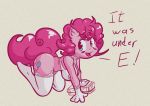  anthro big_breasts blue_eyes breasts clothing cutie_mark equid equine female friendship_is_magic fur hair hasbro horse lingerie mammal my_little_pony pink_body pink_hair pinkie_pie_(mlp) pony smile snus-kun solo 