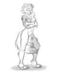  anthro border_collie breasts canid canine canis collie domestic_dog female genitals herding_dog hi_res mammal monochrome nicnak044 nipples nude pastoral_dog pinup pose pussy sheepdog shy sketch solo 