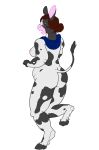  2017 alpha_channel anthro bovid bovine digital_media_(artwork) female junijoobs mammal on_one_leg solo spots spotted_body standing 