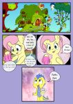  absurd_res age_difference comic dialogue dragon english_text equid female fluttershy_(mlp) friendship_is_magic hair hasbro hi_res male mammal mature_female mustachedbain my_little_pony older_female pink_hair text yellow_body young younger_male 