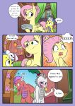  absurd_res age_difference black_eye_(injury) comic dialogue dragon english_text equid equine female fluttershy_(mlp) friendship_is_magic group hasbro hi_res male mammal mature_female mustachedbain my_little_pony older_female pegasus text wings young younger_male 
