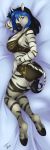  anthro bed clothed clothing equid equine female furniture inktiger lauren mammal pose solo zebra 