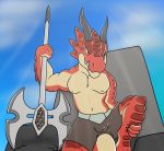  andromorph axe brawlhalla dragon intersex male melee_weapon opstah ragnir_(brawlhalla) solo weapon 