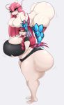  absurd_res bent_over big_breasts big_butt blep blush breast_squish breasts butt cleavage clothed clothing duo glistening glistening_body glistening_breasts glistening_butt glistening_skin hair hi_res holding_breast huge_breasts huge_butt humanoid hyper hyper_breasts hyper_butt luditima milotic nintendo nude pink_hair pok&eacute;mon pok&eacute;mon_(species) pok&eacute;mon_humanoid pok&eacute;morph red_eyes red_hair scolipede squish thick_thighs tongue tongue_out video_games white_body yellow_eyes 