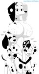  101_dalmatian_street 101_dalmatians 2020 absurd_res age_difference anthro areola big_breasts black_and_white black_nose breasts canid canine canis dalmatian dawkins_(101_dalmatians) delilah_(101_dalmatians) disney domestic_dog dylan_(101_dalmatians) erection female from_behind_position group group_sex hi_res huge_areola huge_breasts hyper hyper_breasts incest_(lore) looking_pleasured male male/female mammal mature_female monochrome mother mother_and_child mother_and_son parent parent_and_child playzone sex shaded simple_background size_difference son teasing text threesome url young 