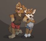  anthro canid canine canis cervid darwin_(tinydeerguy) domestic_dog duo hi_res male male/male mammal matt_riskely tinydeerguy 