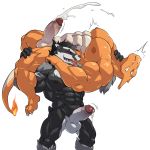  1:1 2020 abs absurd_res anthro anthrofied balls barazoku biceps big_muscles bodily_fluids carrying charizard cum cum_drip dripping duo ejaculation erection genital_fluids genitals hi_res humanoid_genitalia humanoid_penis maldu male male/male muscular muscular_anthro muscular_male navel nintendo nipples nude obstagoon open_mouth open_smile pecs penis pok&eacute;mon pok&eacute;mon_(species) quads simple_background smile standing tongue tongue_out video_games white_background wrestling 