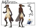  2018 4_fingers anthro avian bird breasts brown_body brown_feathers christian_symbol christianity cigarette countershading feathers female fingers genitals grackle great-tailed_grackle icterid model_sheet non-mammal_breasts oscine passerine pussy redluliarts religion small_breasts solo talons tan_body tan_feathers text url wingless_avian yellow_eyes 