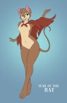  anthro blue_eyes breasts brown_body brown_fur chinese_zodiac don_bluth english_text featureless_breasts featureless_crotch female fur hexteknik hi_res mammal mouse mrs._brisby multicolored_body murid murine red_scarf rodent scarf simple_background small_breasts solo standing text the_secret_of_nimh two_tone_body year_of_the_rat 