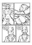  2020 animal_genitalia animal_penis anthro anthro_to_humanoid big_breasts biobasher blizzard_entertainment bodily_fluids border breasts clothing comic dialogue draenei duo english_text equid equine equine_penis erection female genital_fluids genitals hair hi_res horse humanoid licking licking_lips male male/female mammal monochrome penis species_transformation speech_bubble text tongue tongue_out transformation video_games warcraft white_border 