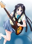  akiyama akiyama_mio bass bass_guitar black_hair instrument k-on! long_hair mio school_uniform 