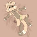 1:1 2026 :3 anthro balls bedding chill digital_media_(artwork) erection felid feline floppy_ears fluffy fluffy_face fluffy_hair fluffy_tail foxanto genitals green_eyes green_penis hair half-closed_eyes hi_res lying male mammal narrowed_eyes nude oosharkoo penis russian_text smile solo spread_arms tail text watermark