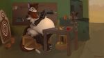16:9 4k absurd_res ammunition anthro belly big_belly bullet carbine claws desert detailed_background fallout fur fur_markings gun handgun hi_res male margyyn34 markings marksman microsoft navel new_vegas night_stalker_(fallout) outie_navel painting_(artwork) pistol pit_viper post-apocalyptic pregnant pregnant_male ranged_weapon rattle_(anatomy) rattlesnake reptile scales scalie shooting shooting_range sitting snake solo viper wallpaper weapon white_belly widescreen