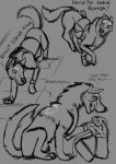 bag bdsm bondage bound canid canine canis clock comic container_bondage delivery_(commerce) delivery_employee dialogue english_text female feral furgonomics hc_svnt_dracones hi_res holly_klein imminent_vore infinite jumping lagomorph larger_feral larger_male larger_pred leporid licking licking_lips licking_own_lips male mammal messenger monochrome onomatopoeia rabbit running saddle_bag satchel scruffy sequence size_difference sket sketch sketch_page smaller_female smaller_feral smile sound_effects stairs straps tail tail_motion tailwag text tongue tongue_out voretober voretober_2026 walking watch willing_prey wolf wolfywetfurr wolfywetfurr_(artist)