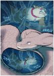 2026 anthro bodily_fluids border brown_body brown_fur cobra collar colored duo feral feral_pred frown fur grey_body grey_scales heartbeat hi_res inside_stomach internal larger_feral larger_pred male male/male mammal mustelid oral_vore otter pink_eyes reptile scales scalie size_difference slurk smile snake spiral spiral_eyes squelching teeth vore white_body white_border white_scales willing_pred zeanlain
