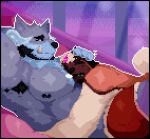 akita american_akita animated animated_gif anthro armpit_hair barazoku bau_(melaisen) black_armpit_hair black_eyebrows black_hair black_nipples black_nose blue_body blue_eyes blue_fur bodily_fluids body_hair breath brown_body brown_fur canid canine canis detailed_background digital_media_(artwork) domestic_dog drooling duo eyebrows fur hair headpat male male/male mammal multicolored_body multicolored_fur multicolored_hair muscular muscular_anthro muscular_male nipples orange_body orange_fur outline petting pixel_(artwork) pixel_animation sadness3verde3n saliva short_playtime sleeping sleeping_on_partner sound_effects spitz tan_body tan_fur tan_hair tusks two_tone_hair vowelless vowelless_sound_effect white_outline zzz