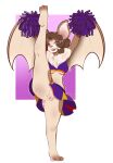 absurd_res anal anal_penetration anthro bat breasts brown_hair buttplug buttplug_in_ass buttplug_insertion cheerleader cheerleader_outfit chest_tuft clothed clothing female flexible fur genitals hair hallie.spaniel hi_res mammal no_underwear object_in_ass one_leg_up penetration pink_eyes plug_(sex_toy) plug_insertion pom_poms raised_leg sex_toy sex_toy_in_ass sex_toy_insertion smile solo splits spread_legs spreading standing tuft under_boob vertical_splits vulva white_body white_fur