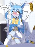 3:4 absol absurd_res anthro blush clothing clothing_pull duo eeveelution embarrassed feces female generation_3_pokemon generation_4_pokemon glaceon hi_res kittypeller nintendo panties panty_pull pokemon pokemon_(species) pooping toilet toilet_pov toilet_use underwear underwear_pull