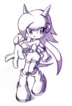 anthro aquatic aquatic_dragon belt boots bottomwear clothing concept_art dragon eyelashes female footwear freedom_planet galaxytrail gloves hair handwear horn light_smile long_hair mythological_creature mythological_scalie mythology official_art r-no71 sash_lilac scalie shoes shorts sketch sleeveless_shirt sleeveless_topwear solo twintails_(hairstyle)