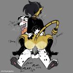 1:1 afterzero anal anal_penetration anthro anthro_on_anthro anthro_penetrated anthro_penetrating anthro_penetrating_anthro anus arthropod bee blush blush_lines bodily_fluids bottomless bouncing bouncing_butt breath butt buzz(afterzero) canid canine canis clothed clothing clothing_lift colored cowgirl_position cum cum_in_ass cum_inside dalmatian domestic_dog dripping duo english_text fangs female female_anthro female_on_top female_penetrated floppy_ears from_front_position genital_fluids hymenopteran insect male male/female male_on_bottom mammal markings motion_lines on_bottom on_top orgasm orgasm_face panting pantsless pawpads paws penetration plantigrade pubes sex shirt shirt_lift shirt_only simple_background sitting sitting_on_another sound_effects spike(afterzero) spots spotted_markings stinger sweat sweatdrop teeth text tongue tongue_out topwear topwear_only twitching unknown_species