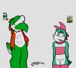 1_eye ambiguous_gender anthro bad_dragon bad_dragon_toy bodily_fluids confusion creepypasta cyclops dinosaur goo-connected_lips goo_creature green_body green_skin hands_on_back hi_res larger_male male mario_bros melted_skin mutation nintendo no_hands omni-vee orange_spikes prehistoric_species red_spikes reference_image reptile sad scalie sex_toy shaded simple_shading size_difference spiked_tail spikes spikes_(anatomy) tail tears tongue tongue_out tooshi_the_turtle_dino turtle victim white_body white_skin yoshi yoshi_(character)