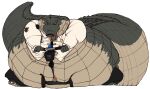 2016 3_toes anthro badge belly belly_overhang belly_rolls big_tail black_bottomwear black_clothing black_pants bottomwear button_(fastener) claws clothing costume crocodile crocodilian digital_drawing_(artwork) digital_media_(artwork) electronics facial_hair feet green_body green_scales head_ridge huge_tail hyper hyper_tail male male_anthro morbidly_obese morbidly_obese_anthro morbidly_obese_male mustache obese obese_anthro obese_male open_mouth overweight overweight_anthro overweight_male pants paul_blart_mall_cop radio reptile scales scalie security security_guard segway shirt simple_background solo straining_buttons sturaptor tail tail_ridge teeth_showing thick_tail tight_clothing tight_shirt tight_topwear toe_claws toes topwear vehicle white_background white_body white_clothing white_scales white_shirt white_topwear yellow_eyes yellow_sclera