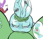 anthro aroused beanie_(roommates) blue_body blush bodily_fluids bonbon_(roommates) brain clothing cum cum_in_mouth cum_inside deep_throat duo ejaculation evil_face female female_on_human first_person_view five_nights_at_freddy's genital_fluids group half-closed_eyes hi_res hoodie human human_on_anthro internal internal_oral interspecies lagomorph leg_grab leporid looking_pleasured male male/female male_on_anthro male_pov mammal narrowed_eyes oral oral_penetration organs overstimulation penetration purple_body rabbit rabbit_ears remote_controlled_vibrator roommates:motha scottgames sex_toy silhouetted_body simple_background tears tied_ears topwear trio unknown_artist vibrator white_background