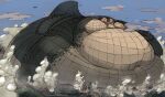 2016 aircraft airship anthro belly belly_rolls big_tail bodily_fluids building building_destruction cloud crocodile crocodilian crush destruction digital_drawing_(artwork) digital_media_(artwork) flying_sweatdrops giga green_body green_scales helicopter hi_res highway huge_tail hyper hyper_tail landscape_dwarfing macro male male_anthro morbidly_obese morbidly_obese_anthro morbidly_obese_male naturally_unclothed navel nude nude_anthro nude_macro nude_male obese obese_anthro obese_male outside overweight overweight_anthro overweight_male park reptile scales scalie sky skyscape solo stadium sturaptor sweat sweatdrop tail tail_ridge thick_tail train vehicle white_body white_scales yellow_eyes yellow_sclera
