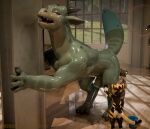 3d_(artwork) animal_genitalia animal_penis anthro big_penis bubble cleaning_tool digital_media_(artwork) domestic_cat drag'n_wash dragon duo equine_genitalia equine_penis felid feline felis feral gator_dragon_games genitals looking_pleasured male male/male mammal mayu_(azuki) mr.foxboys mythological_creature mythological_scalie mythology penis peq42 raised_tail ryan_(drag'n_wash) scalie size_difference tail wet