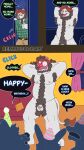 4k 9:16 absurd_res armpit_hair armpit_tuft balls belly belly_hair blush blush_lines body_hair chest_hair circumcised comic embarrassed embarrassed_anthro embarrassed_expression embarrassed_naked_male embarrassing_exposure embarrassing_nudity english_text exposed felid feline genitals group hairy hairy_legs happy_trail hi_res humiliation lion male mammal nipples nude pantherine penis pubes remmus_cobalt solo text