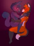 3:4 anthro arm_scar arm_tuft bandage bandage_on_face bandage_on_nose bedroom_eyes belly black_claws black_nails blue_body blue_fur blue_hair blush breasts canid canine canis cheek_tuft claws colored_nails dating dipstick_tail dominant dominant_male duo ear_piercing elbow_tuft eyebrow_slit eyebrows facial_tuft female female_anthro fennec_fox fluffy fluffy_ears fluffy_hair fluffy_tail fox fur gauged_ear gloves_(marking) grey_body grey_nose hair hand_on_back hand_on_shoulder hybrid jewelry leg_markings looking_at_another looking_at_partner male male/female male_anthro mammal markings multiple_piercings nails narrowed_eyes navel neck_tuft nipples on_lap orange_body orange_fur orange_hair partner piercing pink_background pink_eyes pink_nipples purple_body purple_fur red_background red_eyes sammywhich scar seductive short_hair simple_background sitting_on_lap smile smiling_at_another smiling_at_partner socks_(marking) studded_jewelry studs submissive submissive_female tail tail_markings true_fox tuft white_body white_fur wolf