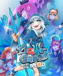  5girls :3 animal_hood aqua_hair arm_behind_back black_crown blonde_hair blue_eyes blue_hoodie blue_shorts blue_socks blush blush_stickers bow braid bread bread_slice breasts bright_pupils brown_bow brown_hat brown_jacket character_name cleavage closed_eyes collared_shirt coral crop_top cropped_shirt crown drawstring earrings eliz0r eyelashes feather_earrings feathers fingernails fins fish fish_tail food gawr_gura gawr_gura_(1st_costume) glint gradient_hair green_bow grin halo hat hat_bow headpiece holding holding_magnifying_glass holding_paper holding_polearm holding_scythe holding_weapon hololive hololive_english holomyth hood hood_up hoodie jacket japanese_clothes jewelry key_visual kfp_employee_(takanashi_kiara) kimono logo long_eyelashes long_hair long_sleeves magnifying_glass midriff mori_calliope mori_calliope_(1st_costume) multicolored_hair multiple_girls navel necktie ninomae_ina'nis obi official_alternate_costume official_art one_eye_closed open_mouth orange_hair paper pink_eyes pink_hair pointy_ears polearm pouch promotional_art purple_hair purple_kimono red_necktie sash scythe second-party_source shark_girl shark_hood shark_tail sharp_teeth shirt shoes short_hair short_sleeves shorts sidelocks smile socks straw_hat tail takanashi_kiara takanashi_kiara_(casual) teeth tentacle_hair twin_braids twintails two-tone_hair upper_teeth_only v variant_set virtual_youtuber watson_amelia watson_amelia_(1st_costume) waving weapon white_hair white_pupils white_shirt white_shoes wide_brim yellow_halo 