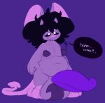 afro anthro arachnid areola arthropod ball_markings balls balls_on_ground belly big_balls big_butt big_feet big_hair big_nipples big_penis big_tail black_sclera butt buttons_(nipples) corruption curvy_figure demon demonic earpiece erect_nipples erection feet fingers front_view fur genital_markings genitals hair hi_res horn huge_balls huge_butt huge_nipples huge_penis huge_tail hyper hyper_genitalia hyper_penis lemonfaace male mammal markings moobs mouse_ears nimmy nipples nubbed_penis nude overweight overweight_male paws penis pupils purple_areola purple_balls purple_body purple_fur purple_nipples purple_penis rodent short_fur shortstack shortstack_male solo soulless_eyes spade_tail speech_bubble spider standing tail tefemmosus thick_fingers thick_tail urethra white_pupils wide_feet wide_hipped_male wide_hips