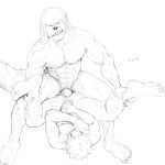  1:1 absurd_res akamaru anal anal_penetration anthro canid canine canis domestic_dog duo foot_focus hi_res human insaneeighteen kiba_inuzuka male male/male mammal masturbation monochrome muscular muscular_male nipple_fetish nipple_play nipples penetration rage_face vein 