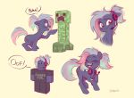  bit_rate_(ponyfest) creeper cutie_mark dancing dialogue english_text equid equine fan_character female hasbro headgear headphones headset hi_res horse imalou mammal meme minecraft my_little_pony oof pony roblox semi-anthro text video_games 