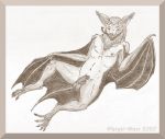  anthro chiropteran eyegis-garr hi_res lounging male mammal membrane_(anatomy) membranous_wings microchiropteran nude oral pallid_bat pinup pose pubes smile smirk solo vesper_bat wings yangochiropteran 