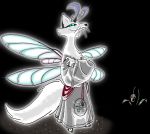  absurd_res angelic anthro arthropod canid canine chimera clothing digital_drawing_(artwork) digital_media_(artwork) dragonfly eukayoticprokaryote feathers fox fur hi_res insect male mammal robe solo white_body white_fur wings 