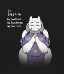 anthro big_breasts bodily_fluids boss_monster bovid breasts caprine clothed clothing curvy_figure english_text eyes_closed female fur goat horn long_ears mammal robertge solo tears text toriel undertale video_games white_body white_fur wide_hips 