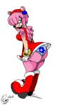  amy_rose anthro big_butt butt clothed clothing female lipstick looking_at_viewer looking_back makeup panties solo sonic_the_hedgehog_(series) underwear upskirt xanderdwulfe 