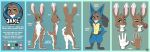  absurd_res anthro cosplay crossover crossover_cosplay english_text flower flower_in_mouth heterochromia hi_res jake_thumpings lagomorph leporid lucario male mammal model_sheet nintendo one_eye_closed plant pok&eacute;mon pok&eacute;mon_(species) rabbit rose_(disambiguation) rose_(flower) rose_in_mouth ruolina solo text video_games white_paws_(anatomy) wink winking_at_viewer 