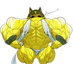  animal_crossing ankha_(animal_crossing) anthro big_muscles blue_hair clothing domestic_cat felid feline felis female flat_chested guitartist hair hi_res huge_muscles hyper hyper_muscles looking_at_viewer mammal muscular muscular_anthro muscular_female nintendo pecs solo video_games 