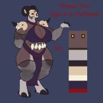  absurd_res anthro bovid breasts caprine caprine_demon curvy_figure demon female goat_demon gynomorph herm hi_res intersex mammal mask skull_mask solo tyne_(yaudizz) tyne_amstutz voluptuous yaudizz 