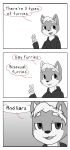  anthro black_and_white canid canine canis canis_(canisfidelis) canisfidelis clothing comic domestic_dog gradient_background hi_res hoodie humor male mammal monochrome shiba_inu simple_background solo spitz text topwear 